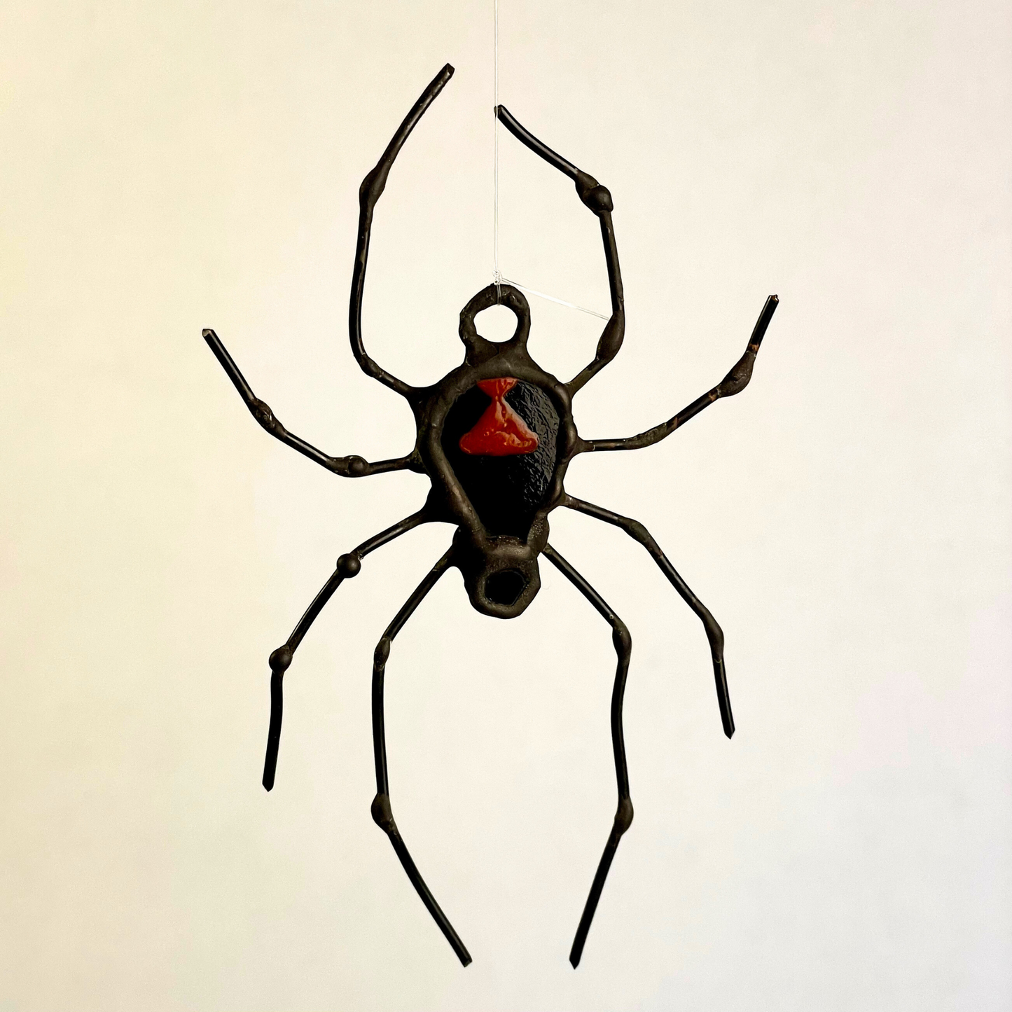 Stained Glass Black Widow Spider Pal