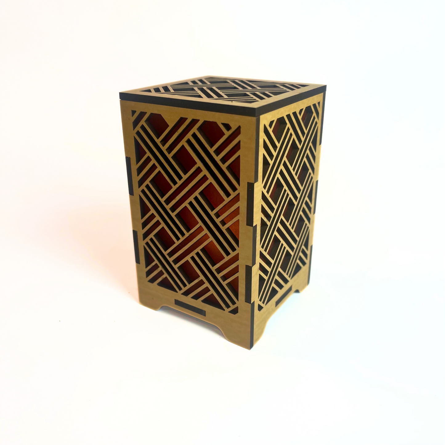 Red Lattice Lantern