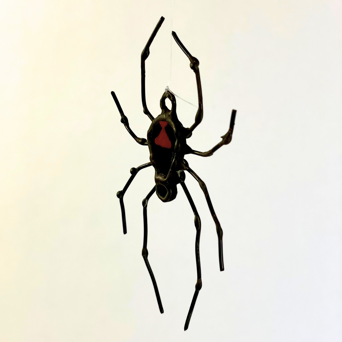 Stained Glass Black Widow Spider Pal