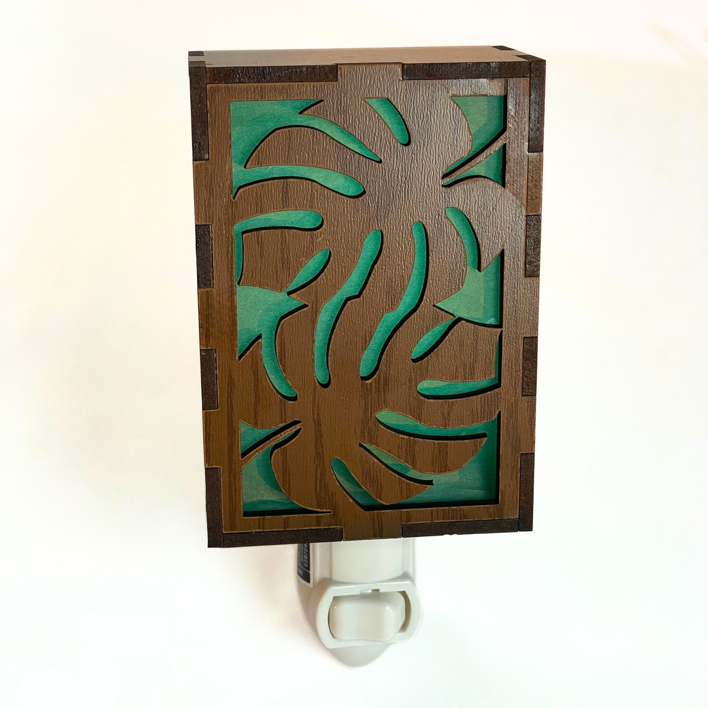 Monstera Wooden Night Light