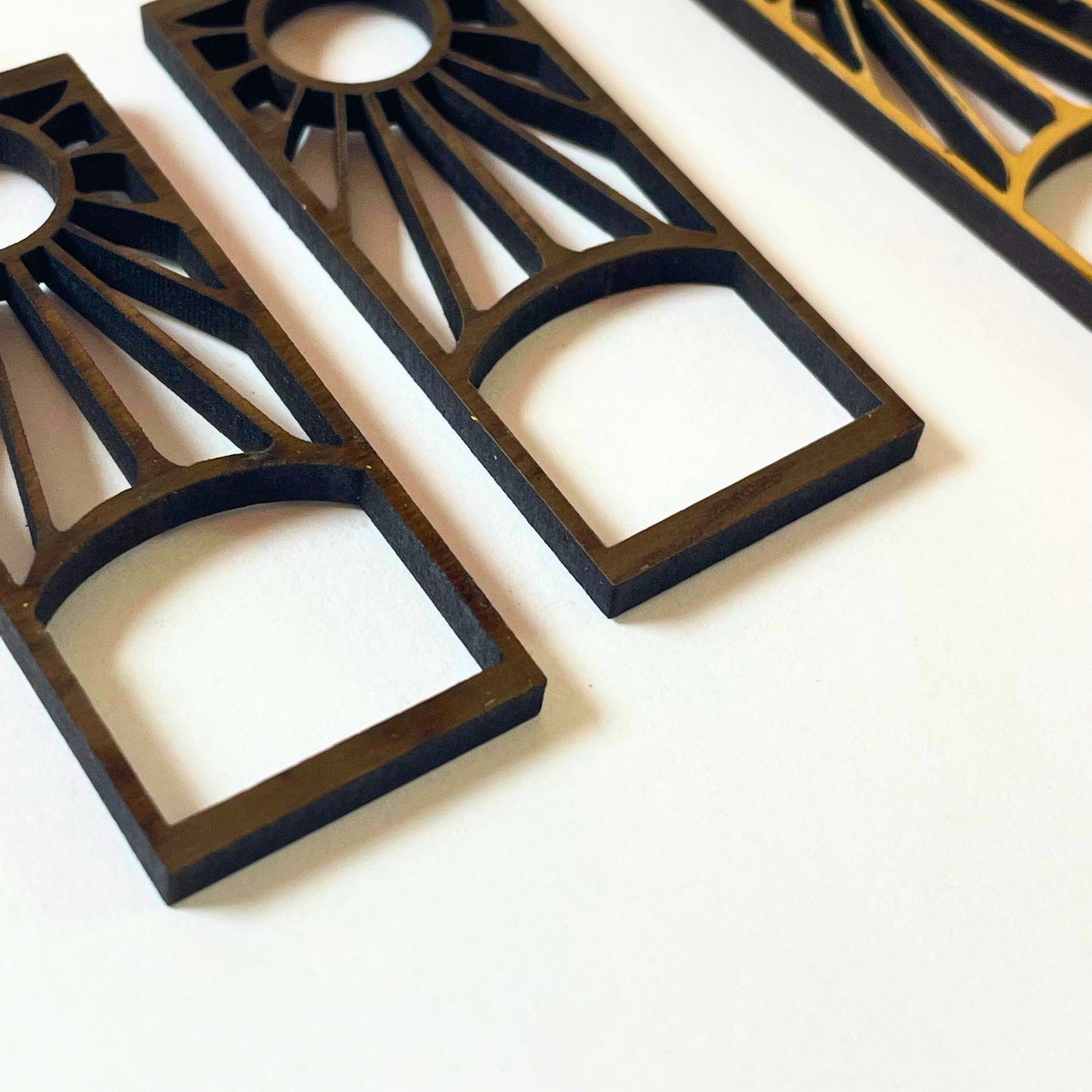 Hanafuda Wooden Earrings