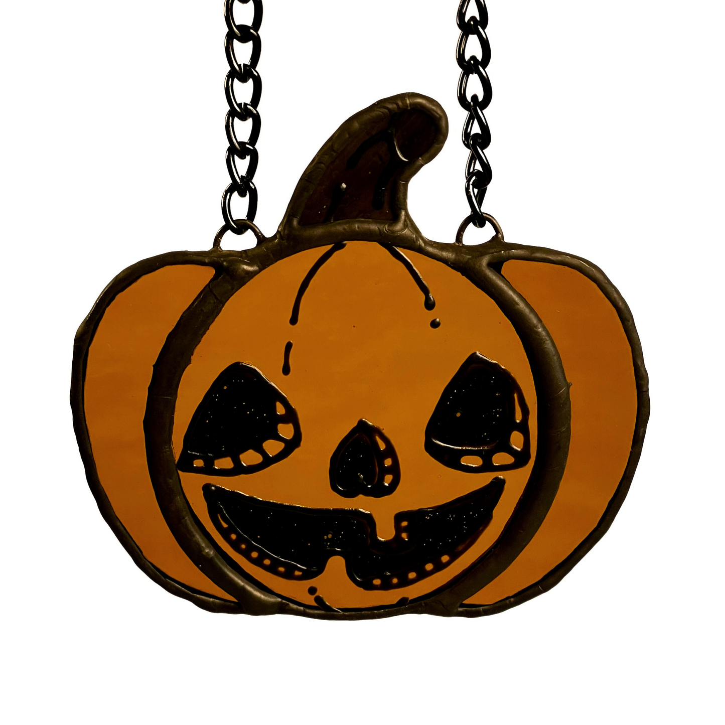 Stained Glass Jack-o-Lantern Pal