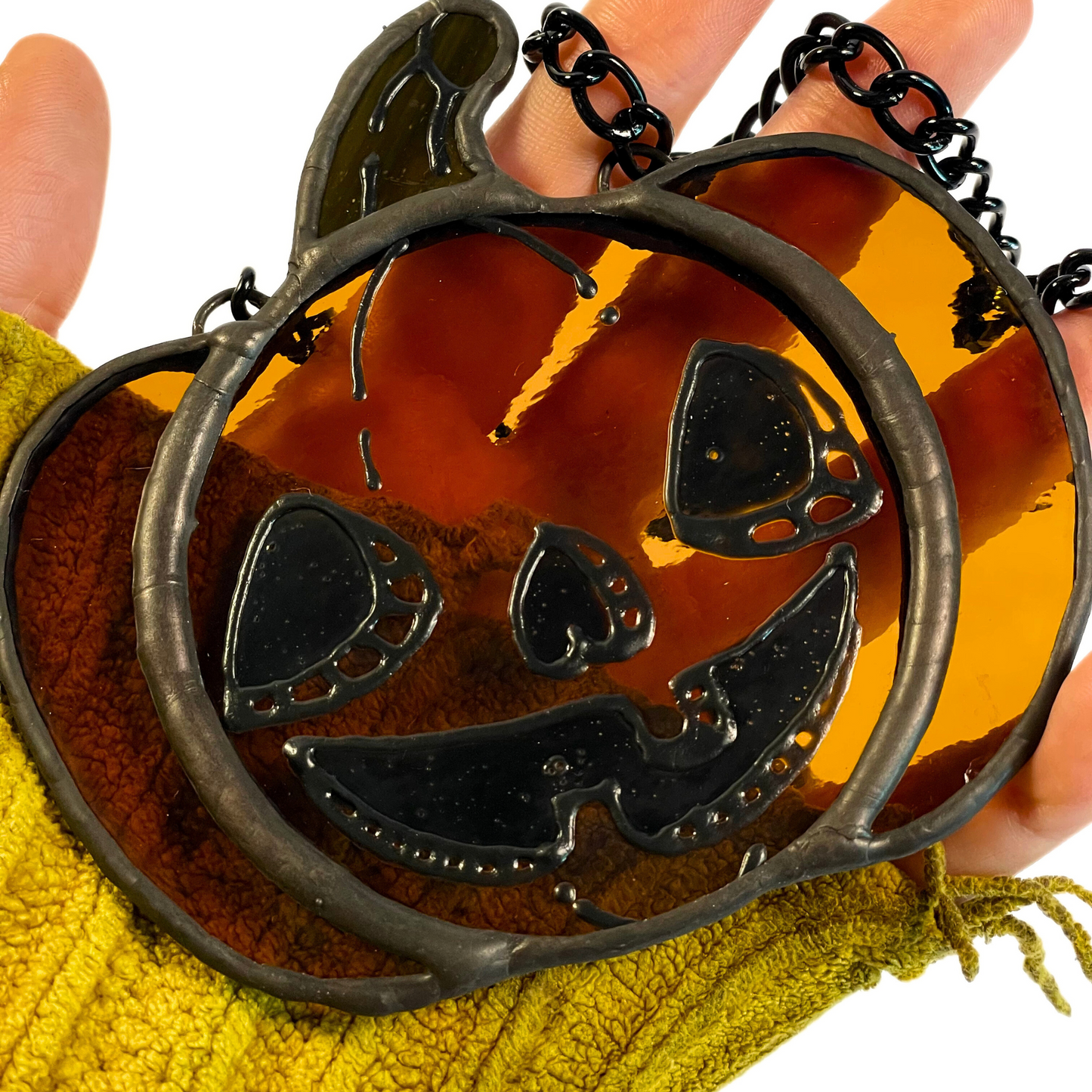 Stained Glass Jack-o-Lantern Pal