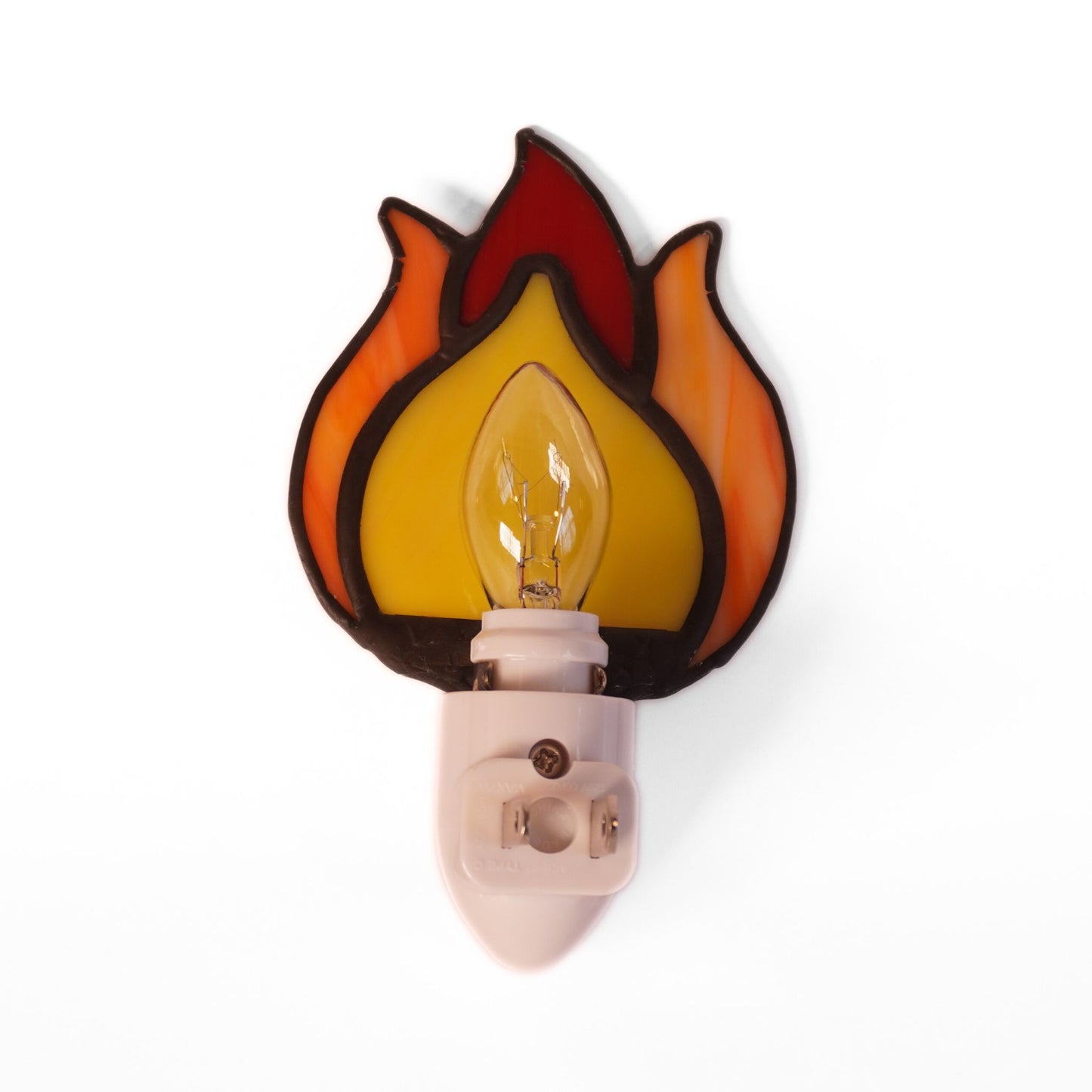 Calcifer Stained Glass Night Light (No Log)