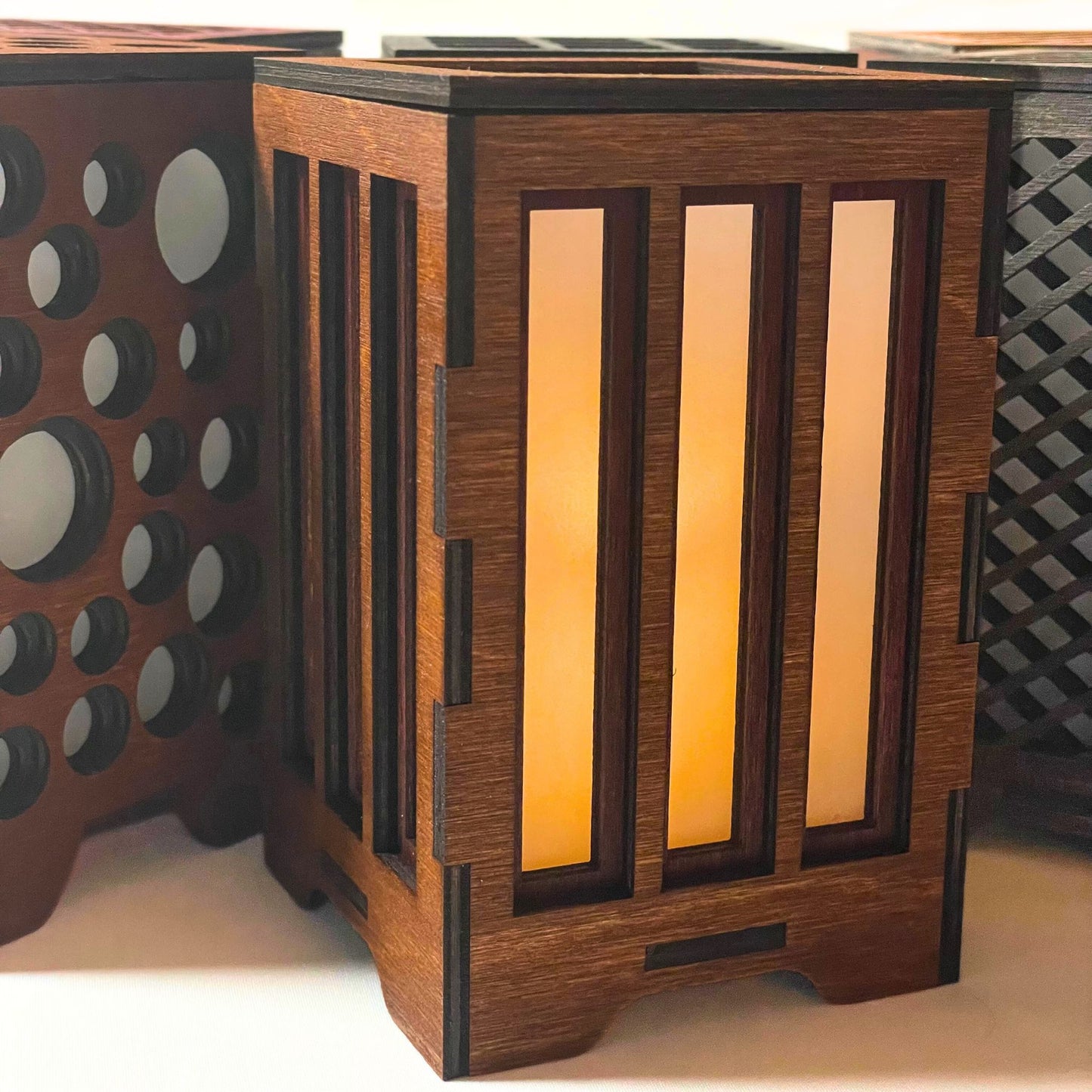 Slats - Wooden LED Lantern