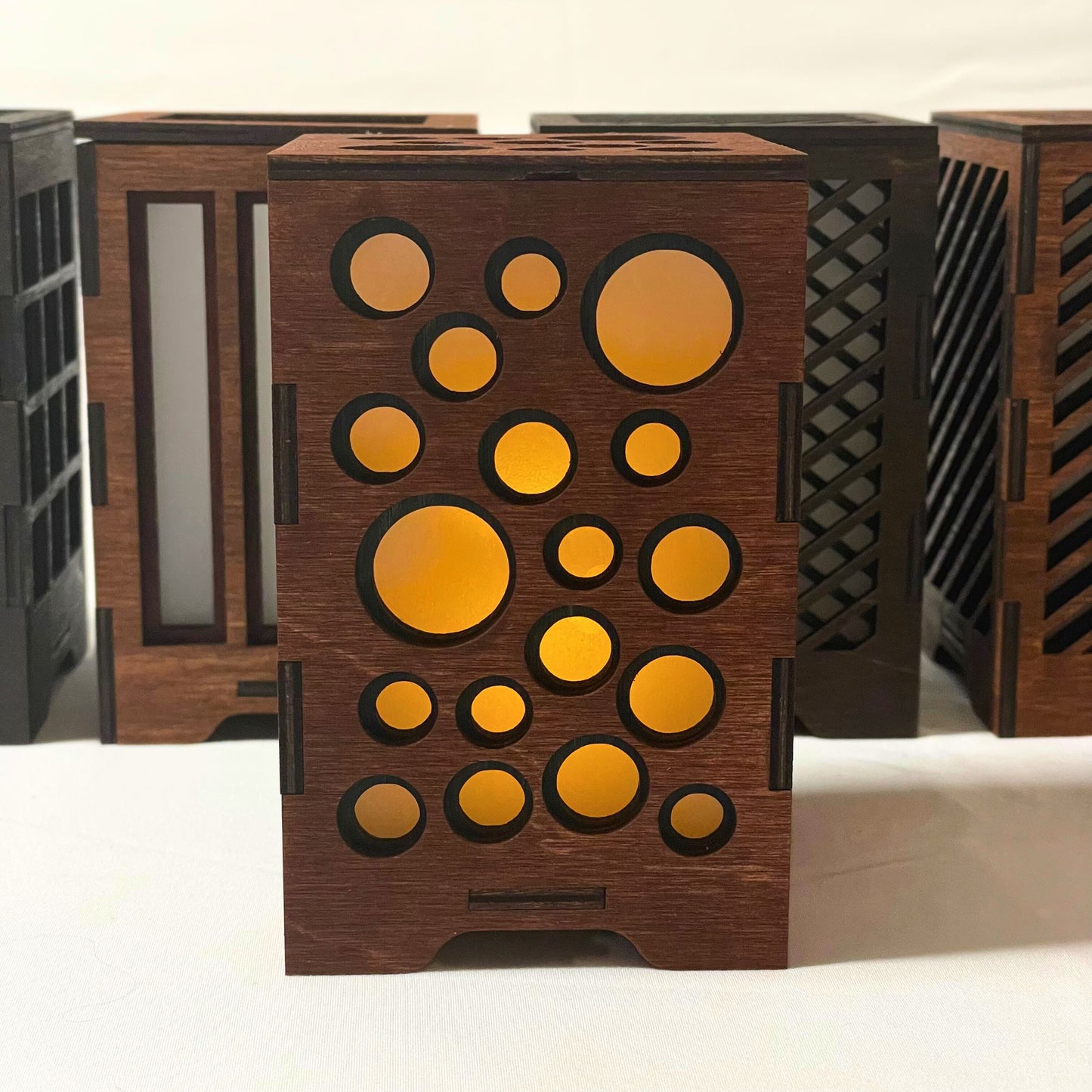 Bubble - Wooden LED Lantern