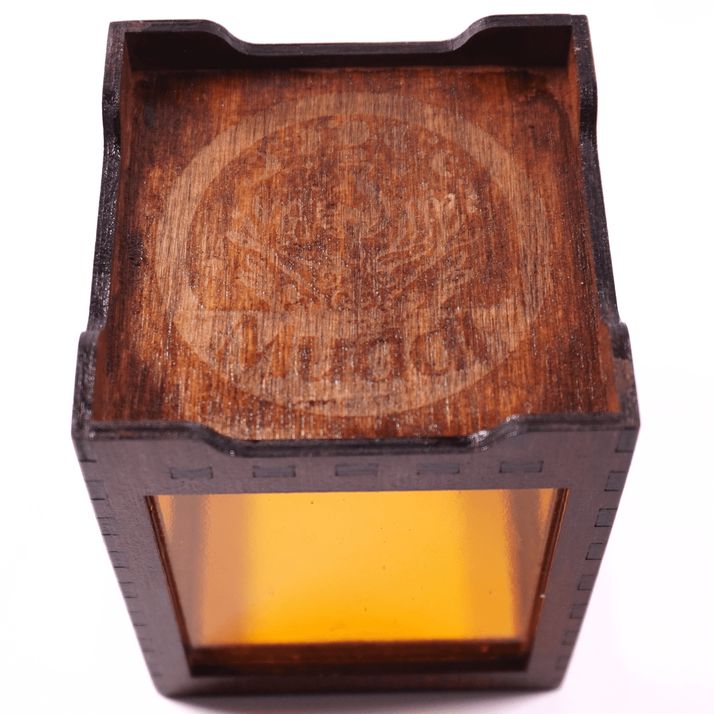 Orange Stained Glass Candle Holder