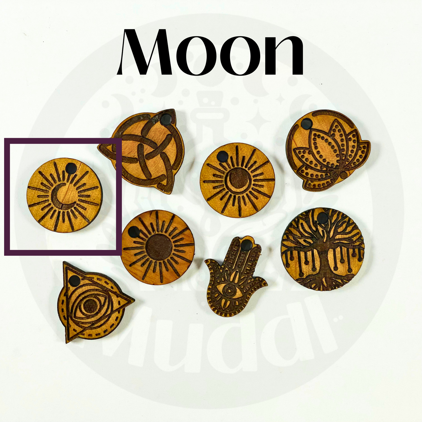 Mushrooms Lined Tarot Bag w/ Custom Charms