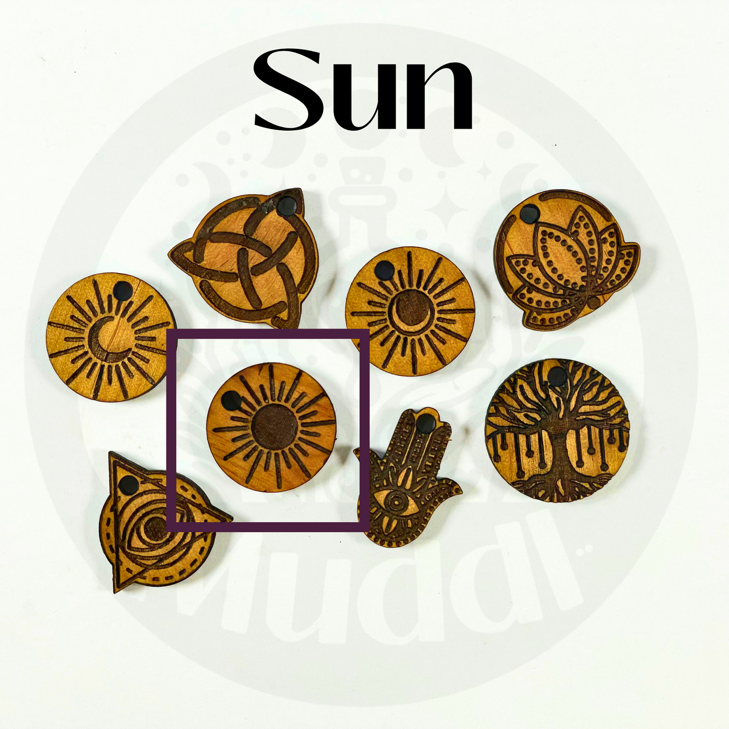 Mushrooms Lined Tarot Bag w/ Custom Charms