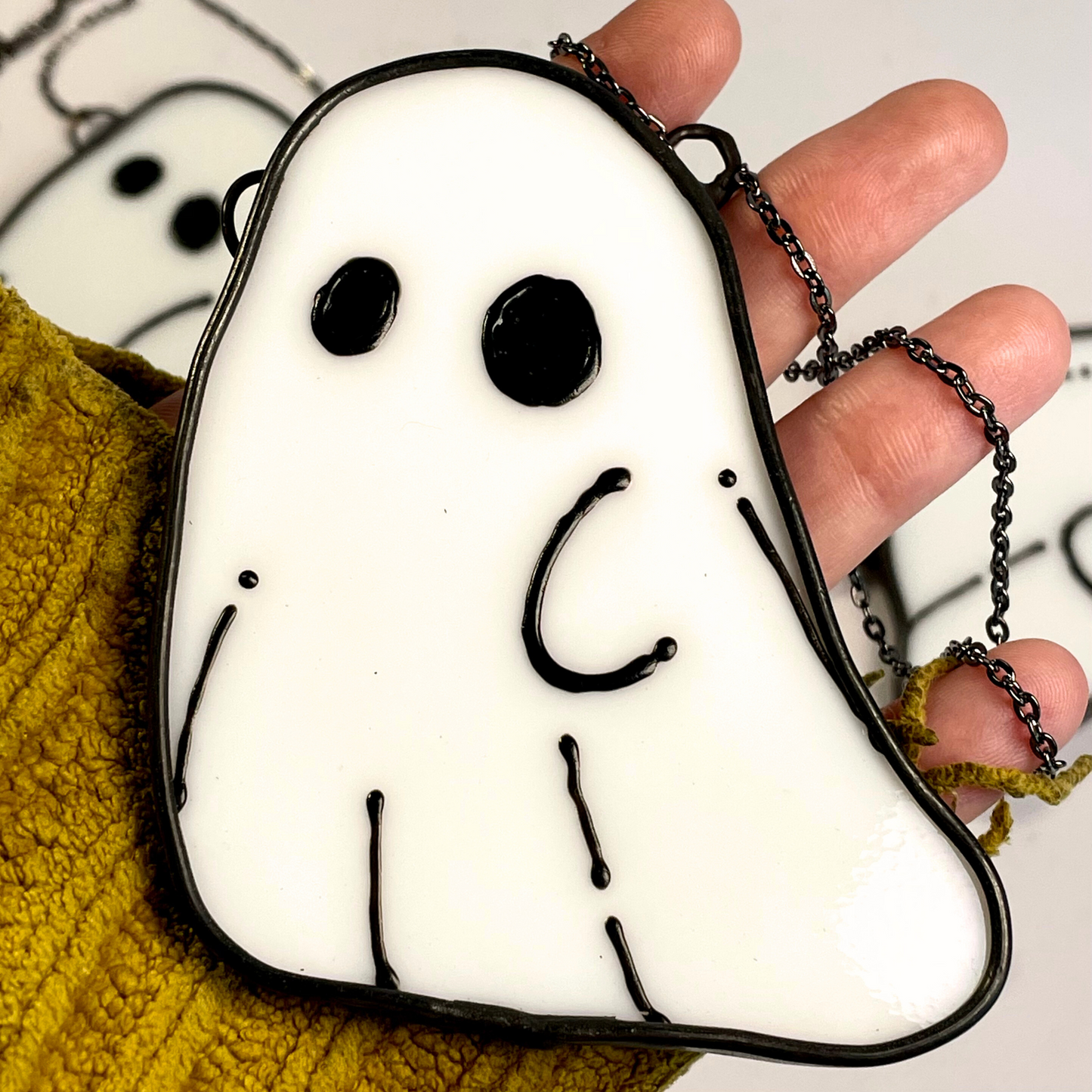Stained Glass Ghostie Pal