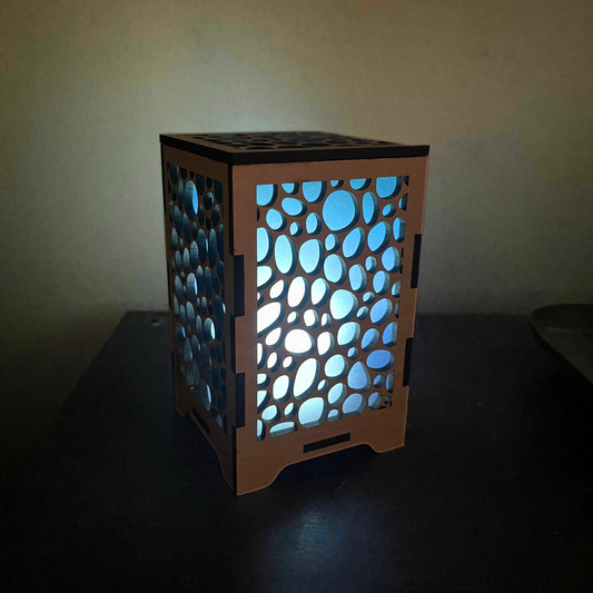 Blue Pebble Lantern