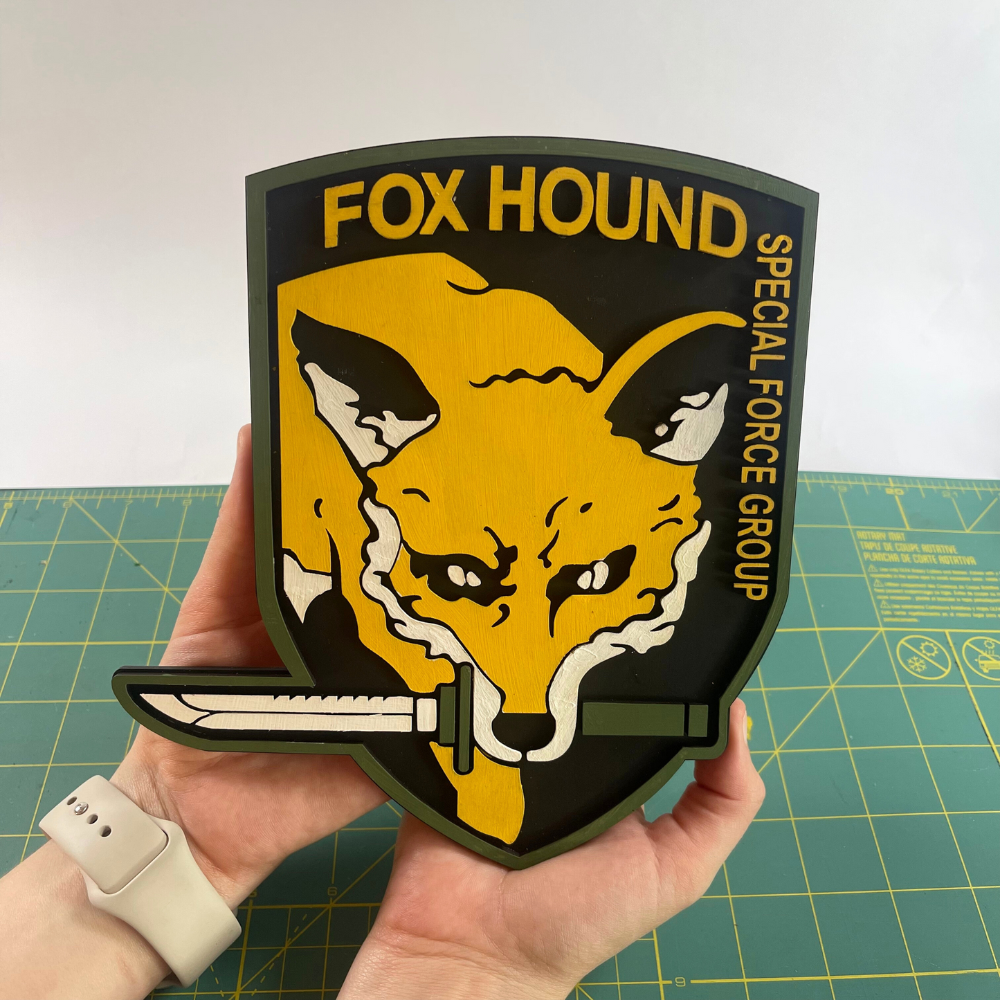 Foxhound - Metal Gear Solid wood art