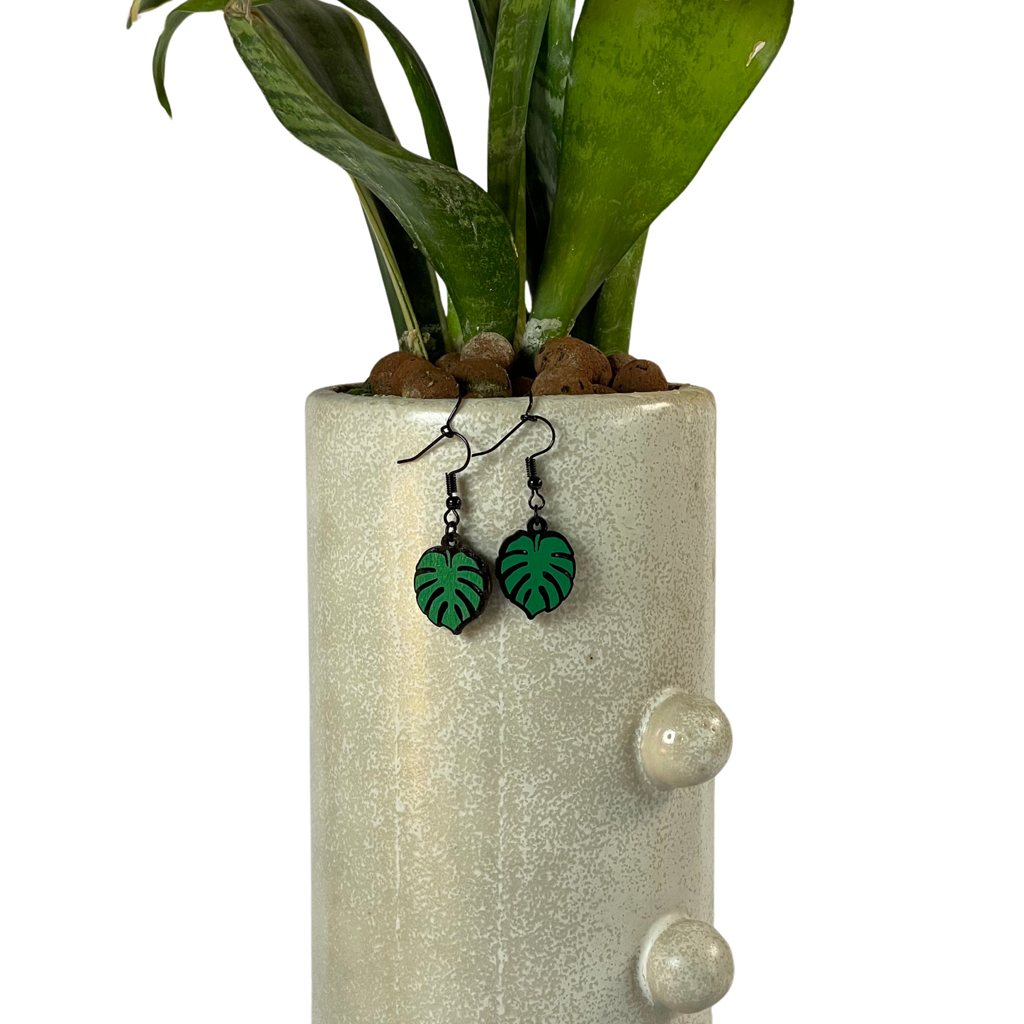 Monstera Leaf Earrings