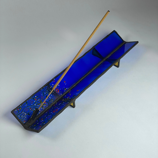 Wildflowers Glass Incense Holder