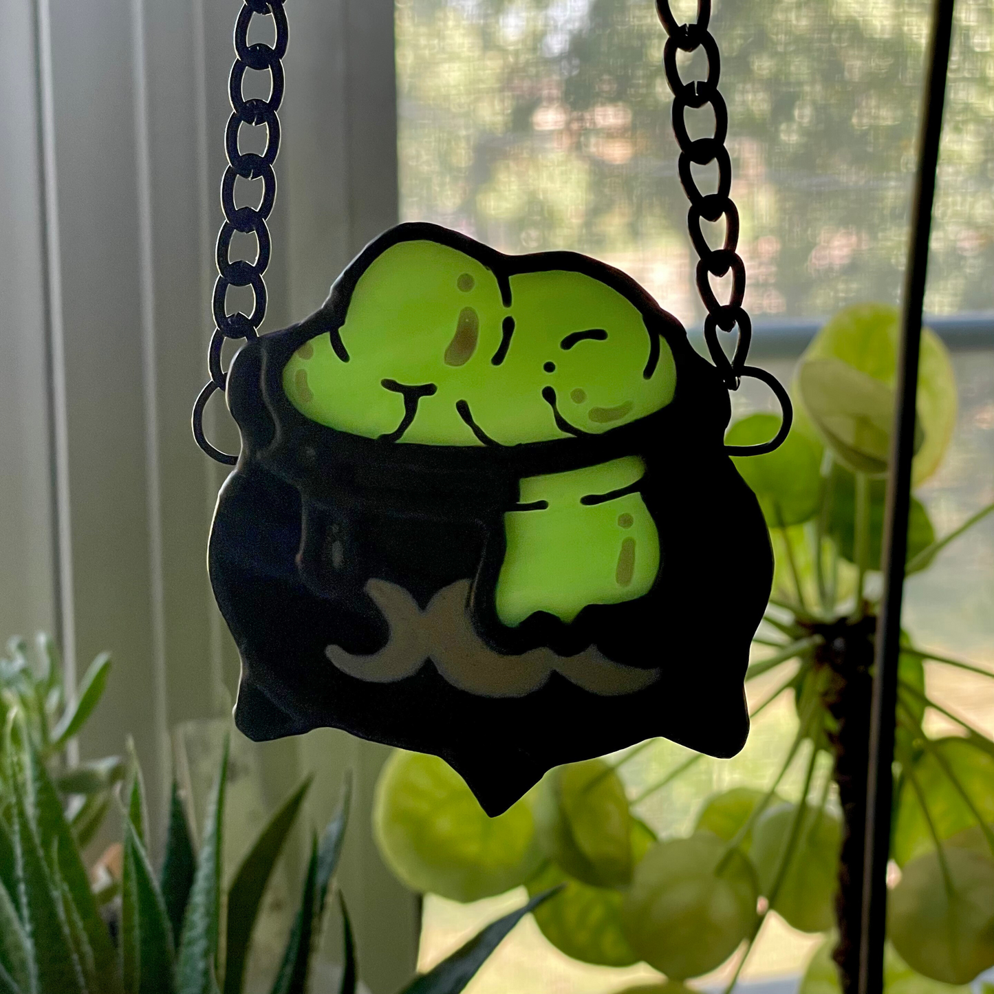 Stained Glass Witchy Cauldron