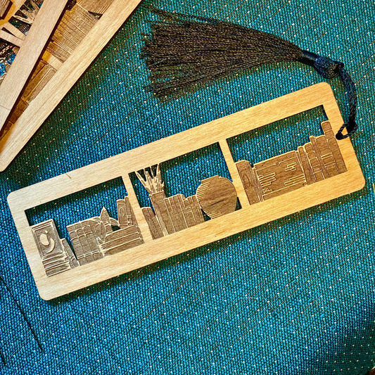 Engraved Bookshelf  Bookmark