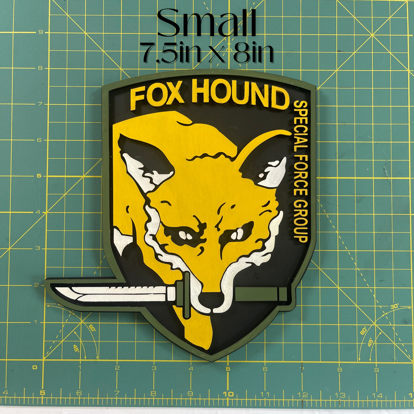 Foxhound - Metal Gear Solid wood art