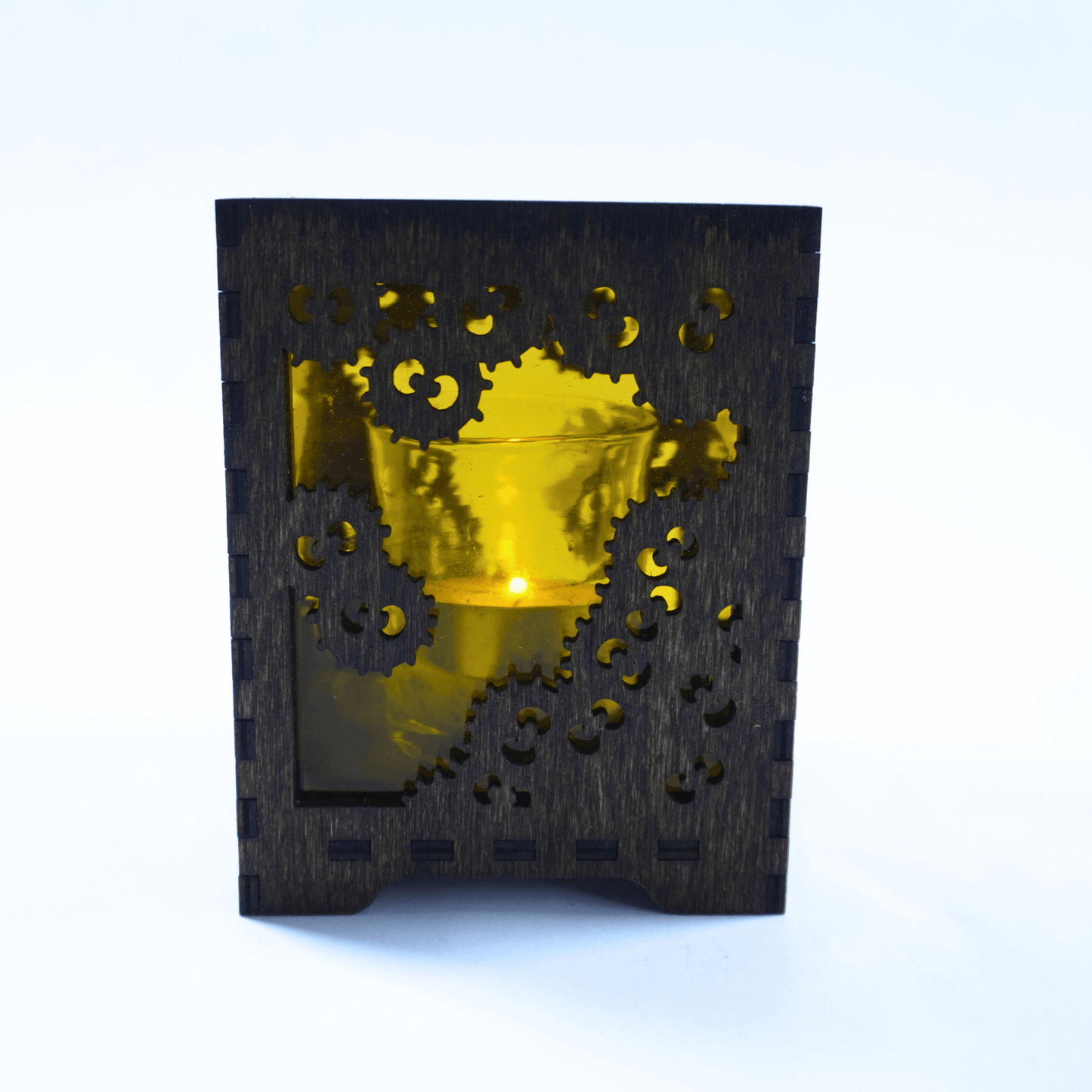 Soot Sprite Stained Glass Candle Holder