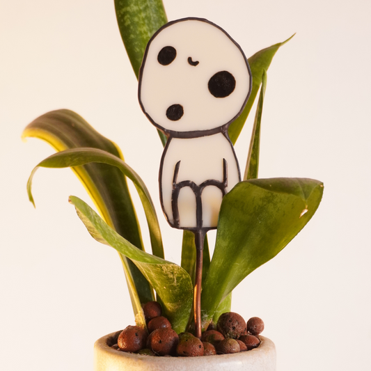 Kodama Stained Glass Planter Stake