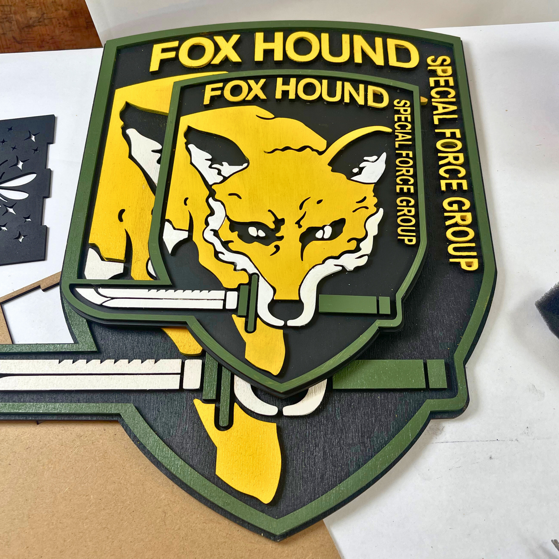 metal gear solid foxhound Foxhound - Metal Gear Solid wood art