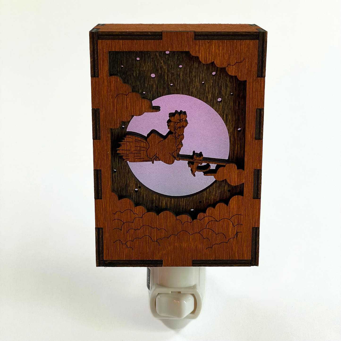 Kiki and Jiji Wooden Night Light