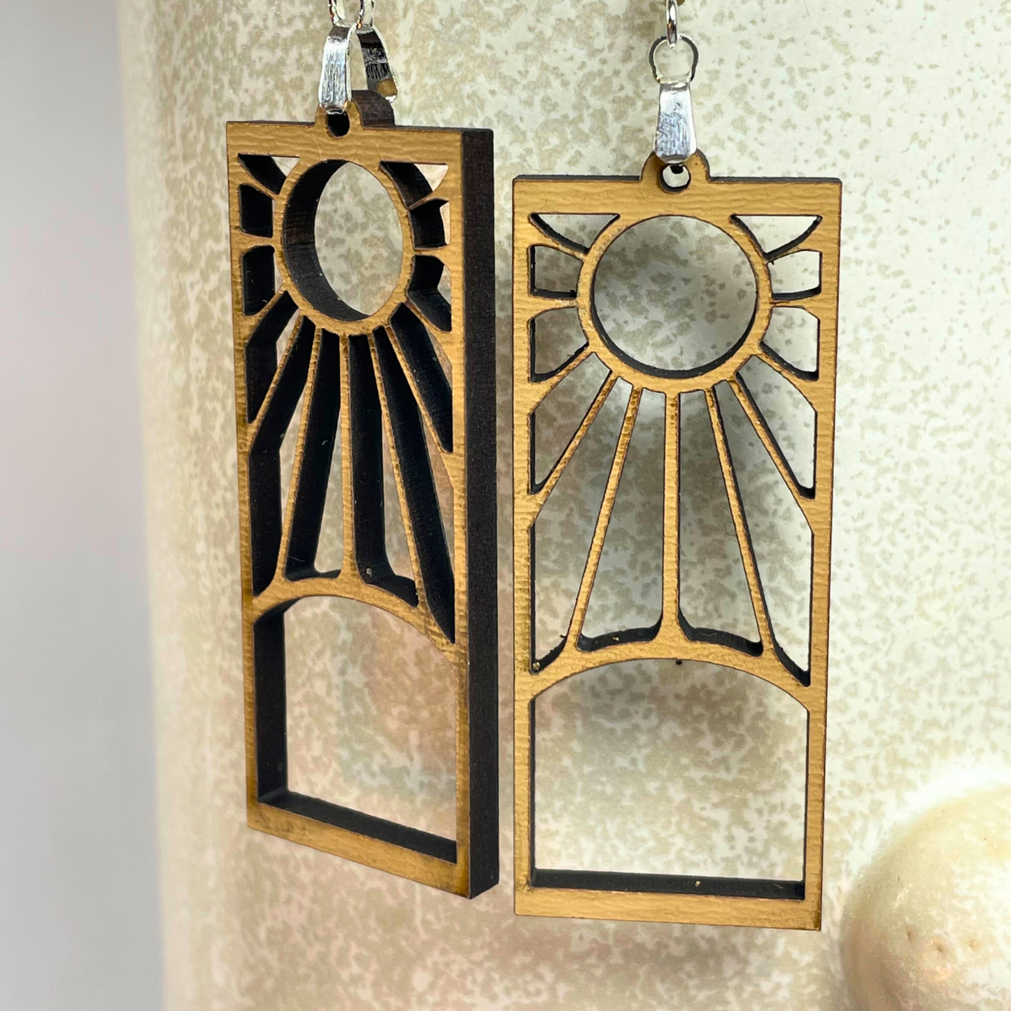 Hanafuda Wooden Earrings