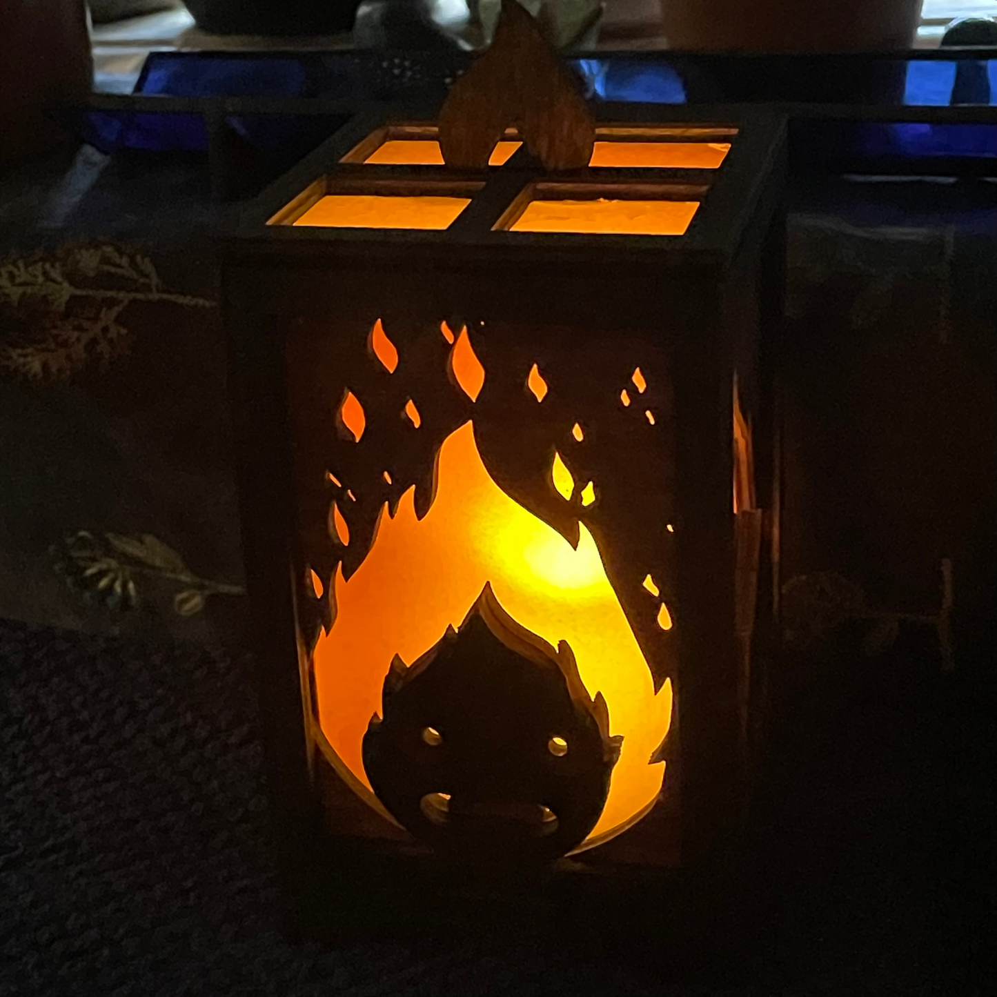 Calcifer Lantern - Handmade Howl's Moving Castle Lantern