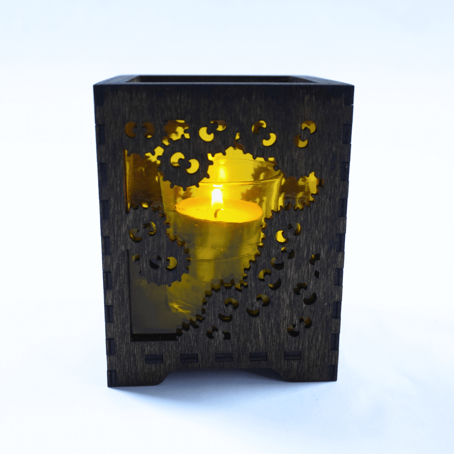 Soot Sprite Stained Glass Candle Holder