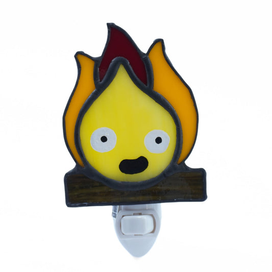 Calcifer Stained Glass Night Light