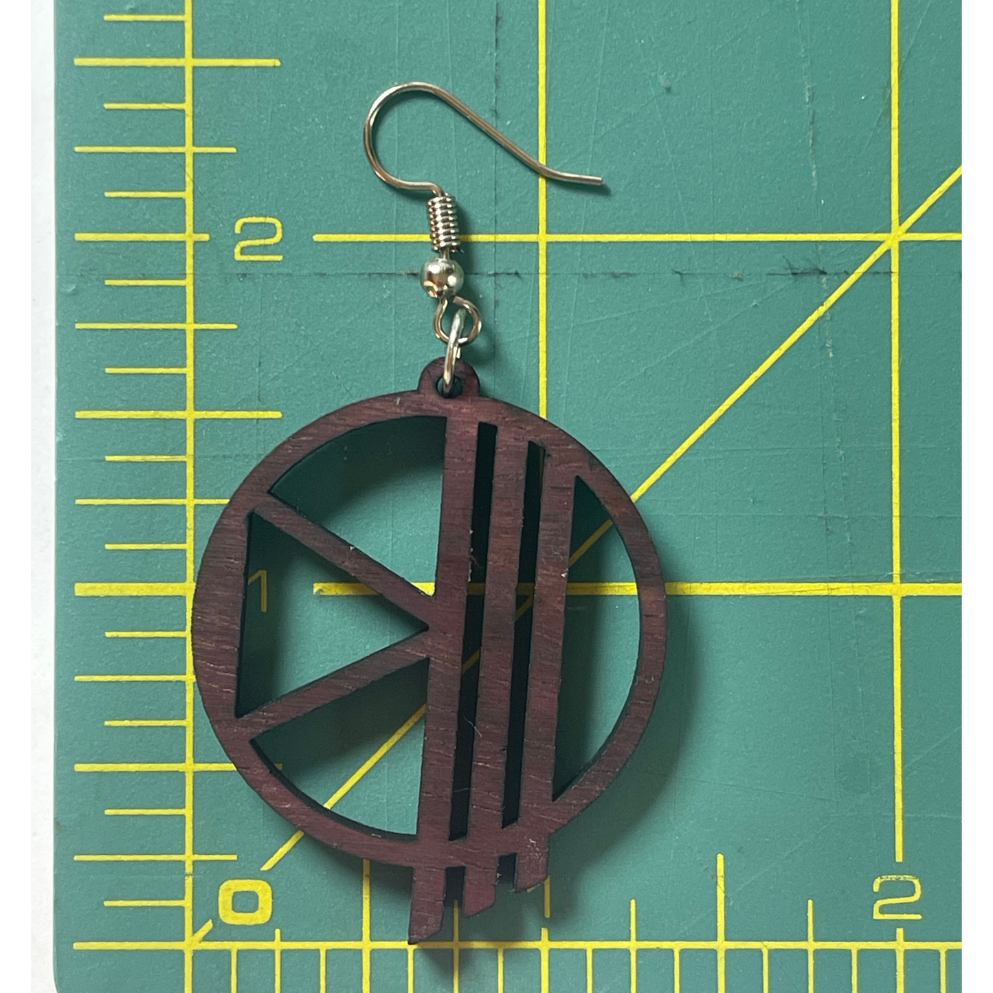 Geometric Wooden Earrings