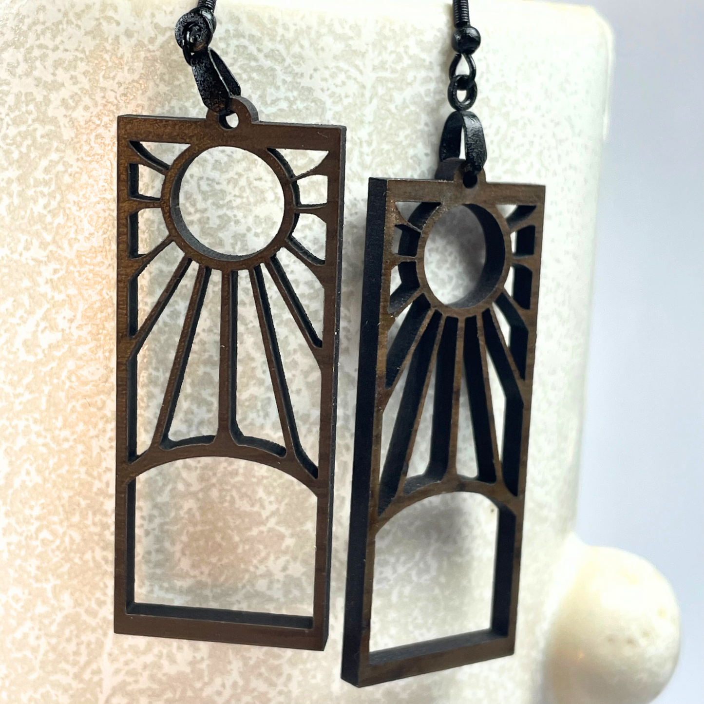 Hanafuda Wooden Earrings