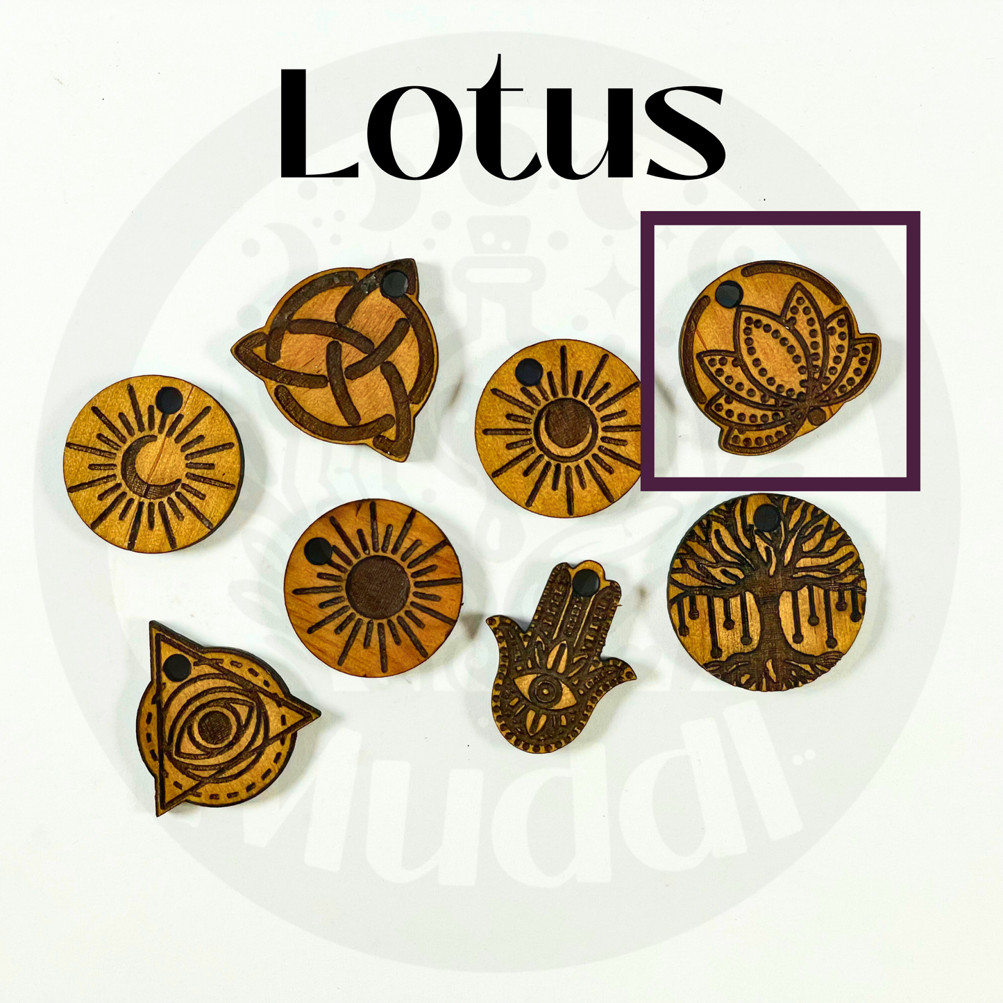 Mushrooms Lined Tarot Bag w/ Custom Charms