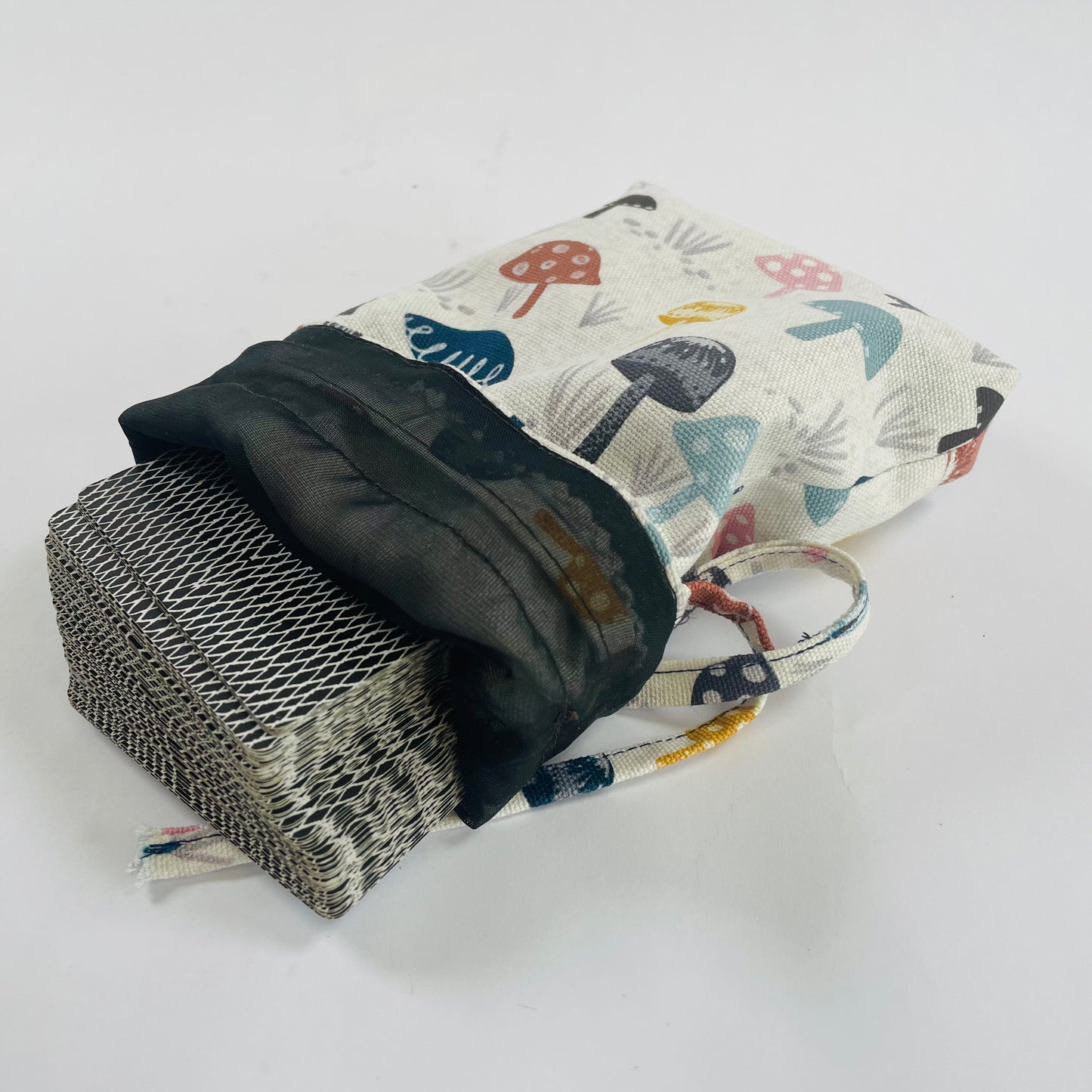 Mushrooms Lined Tarot Bag w/ Custom Charms